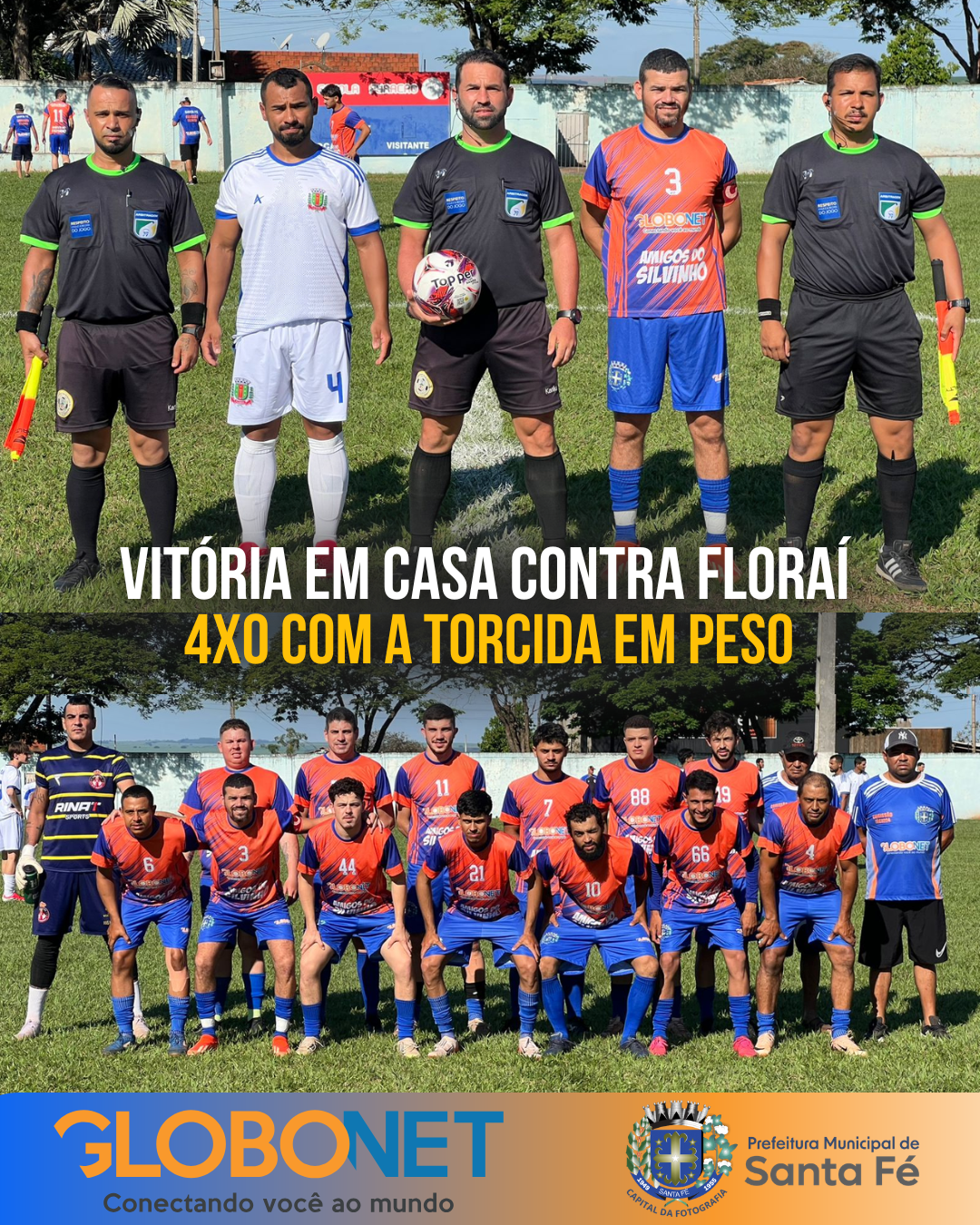 Vencemos o Floraí em casa e assumimos a liderança do grupo! 