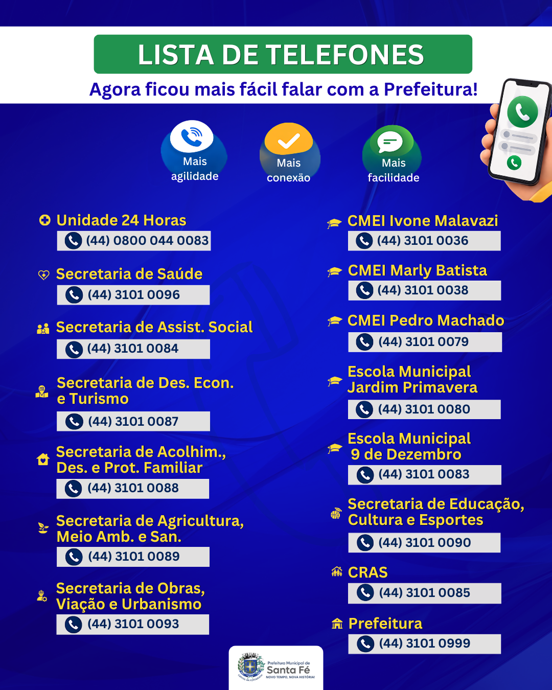 Precisa falar com a Prefeitura? Agora ficou muito mais fácil.
